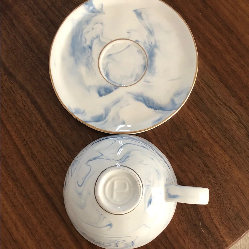 Anthropologie Strata Cup and Saucer